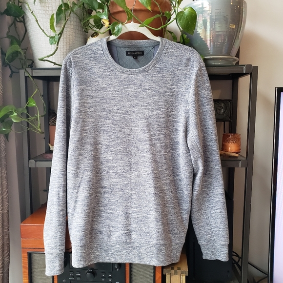 Banana Republic crew-neck marled long sleeve